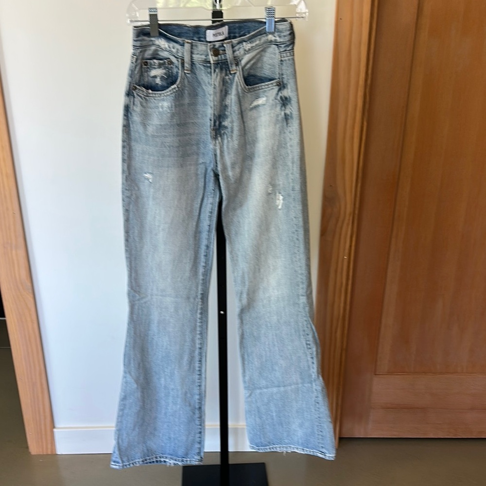 Pistola Women's Light Blue Distressed Jeans